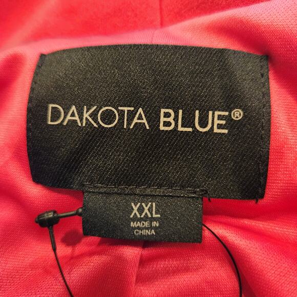 Dakota Blue NWT Women's Pink Crepe Lined Open Front Blazer Size XXL - Picture 4 of 9